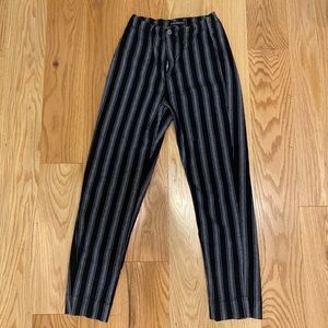 Stripped black pants
